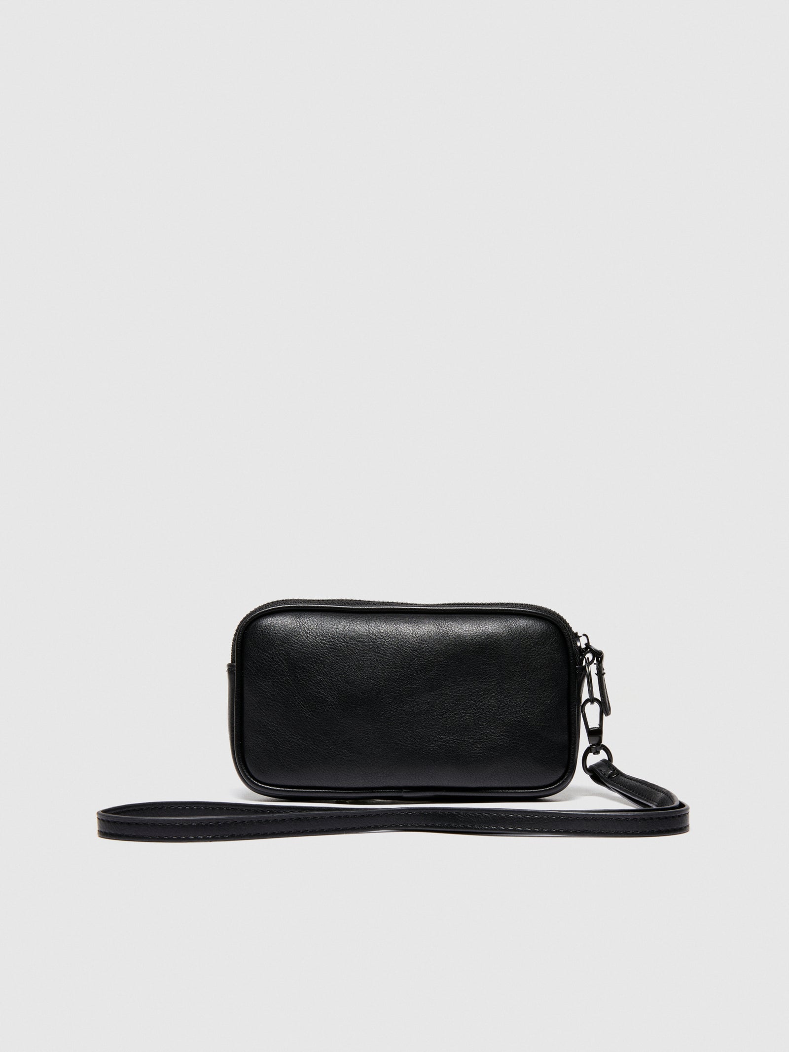 Porta cellulare con cordoncino da uomo nero 2 | Sisley Outlet