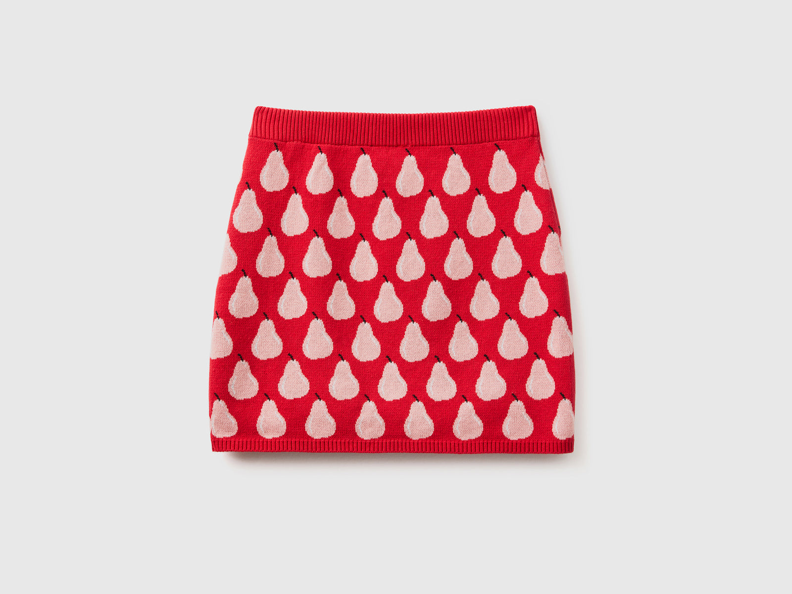 Minigonna con pattern frutta da donna rosso 2 | Benetton Outlet
