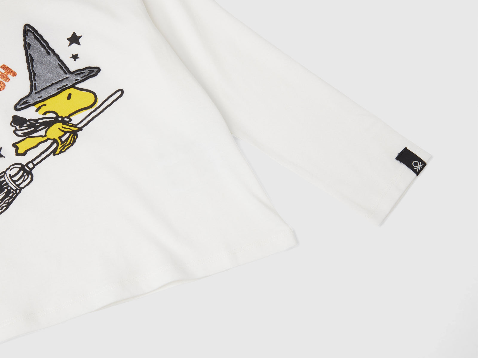 ©Peanuts glitter-print T-shirt da bimba bianco panna 3 | Benetton Outlet