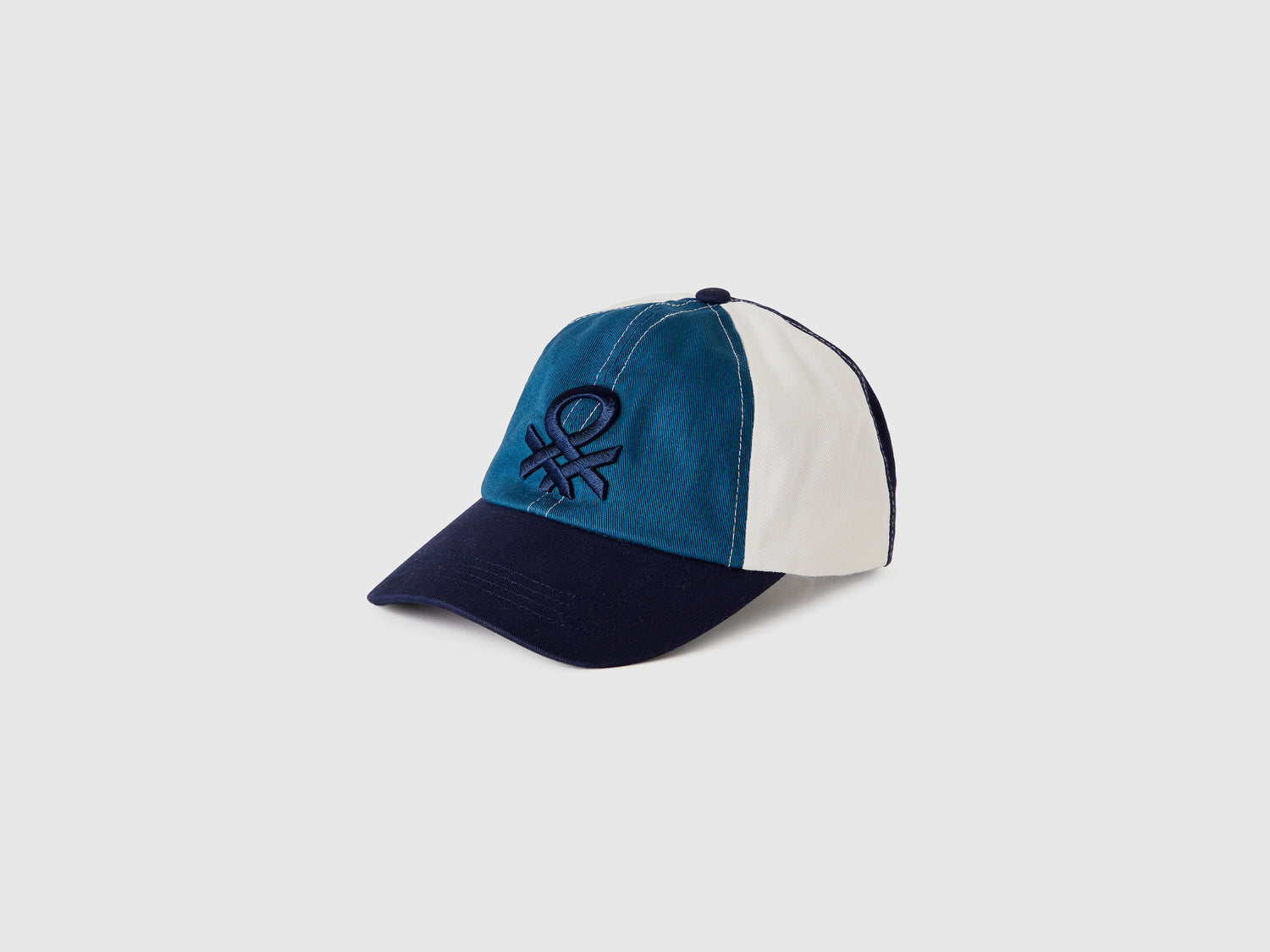 Cappellino baseball con logo da bimbo blu scuro | Benetton Outlet