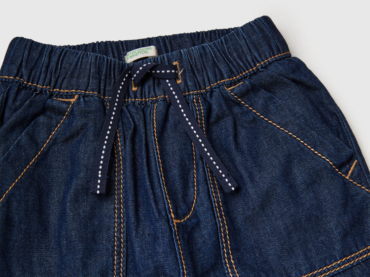 Pantaloni in chambray