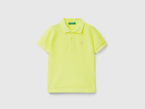 Polo fluo in cotone biologico