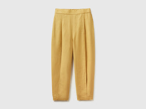 Pantaloni in puro lino