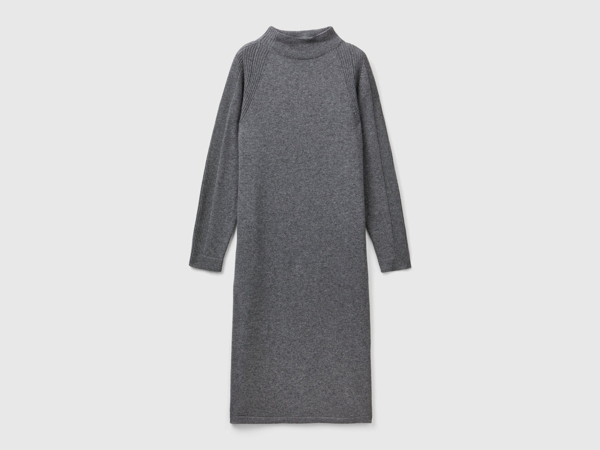 Vestito midi in misto cashmere