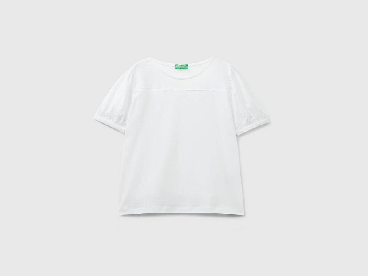 T-shirt girocollo realizzata in puro cotone leggero