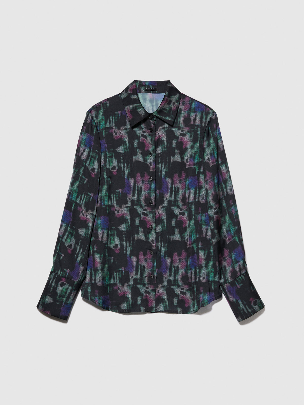 Camicia stampata in satin
