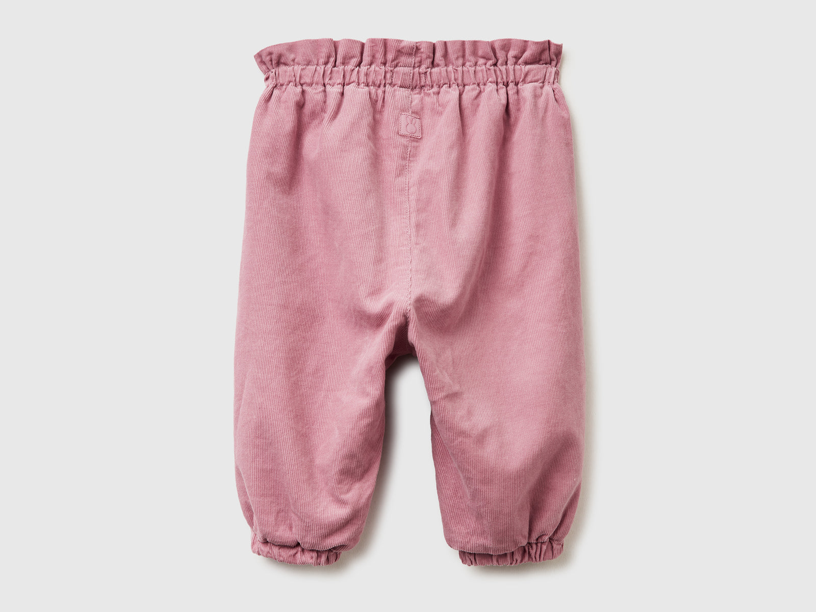Pantaloni in velluto da neonato malva 2 | Benetton Outlet
