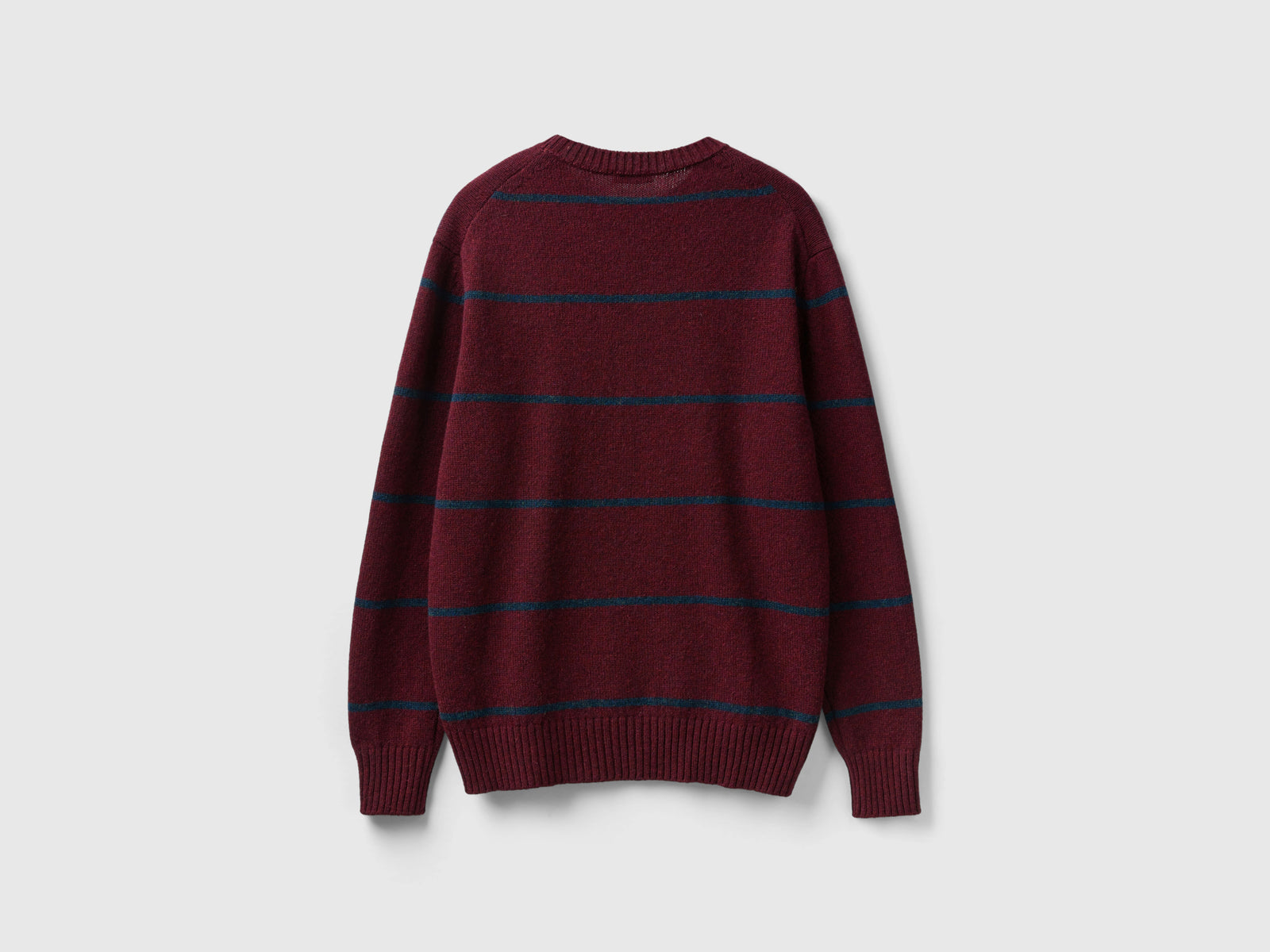 Maglia in pura lana Shetland da uomo bordeaux 2 | Benetton Outlet