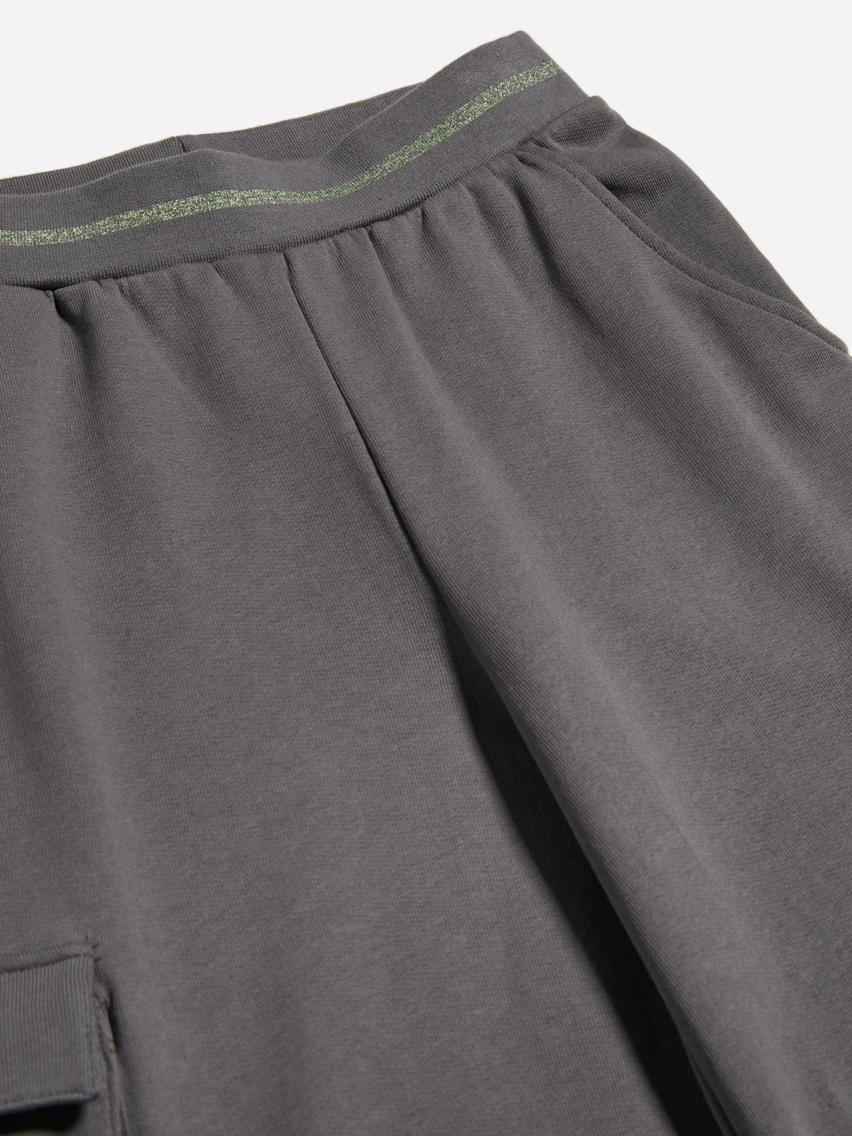 Pantaloni palazzo in felpa con strass