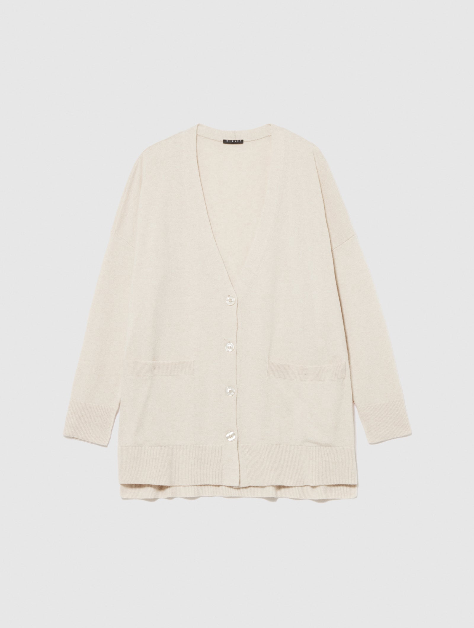 Cardigan boy fit da donna bianco panna | Sisley Outlet