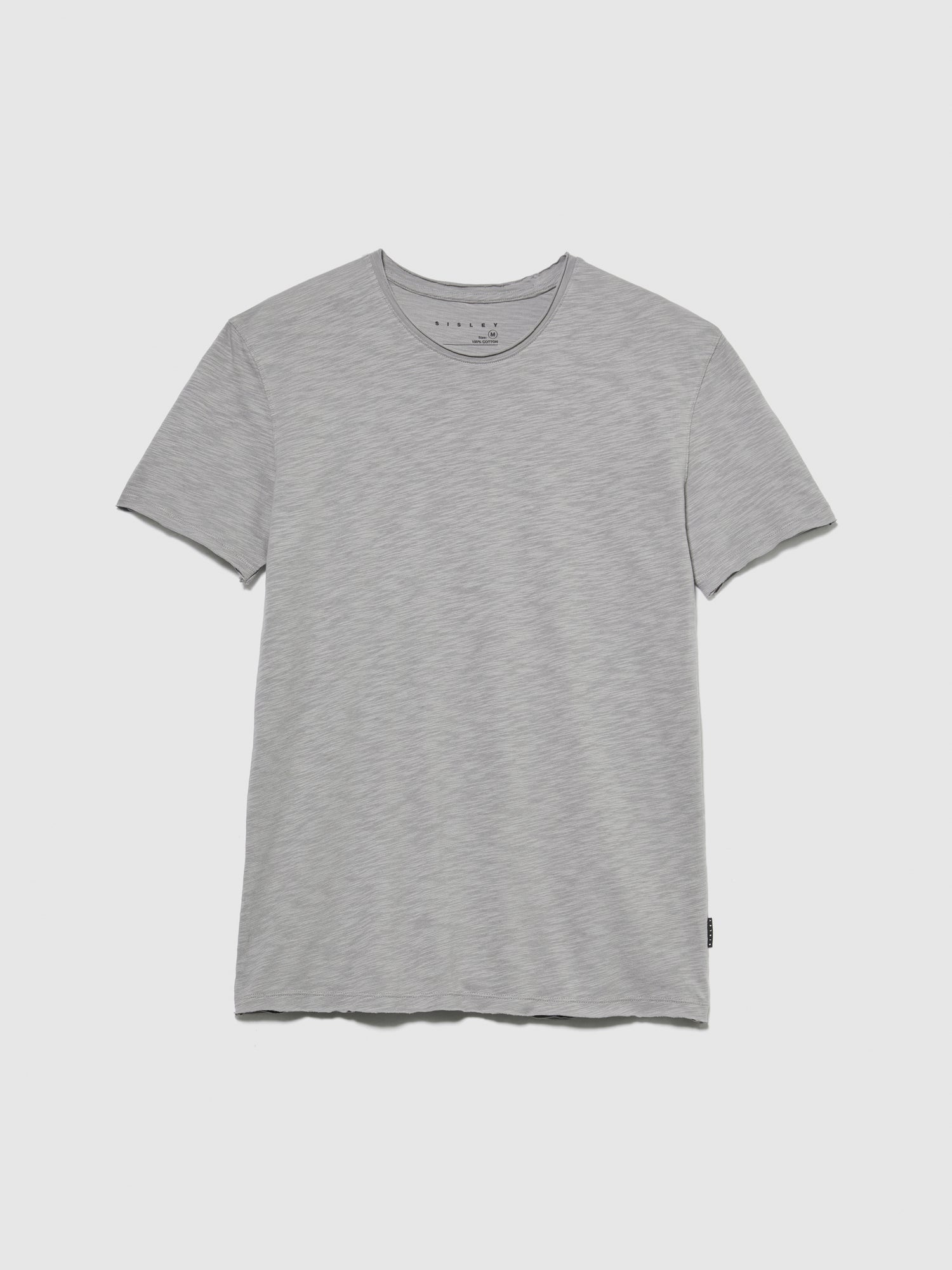 T-shirt slim fit da uomo grigio | Sisley Outlet