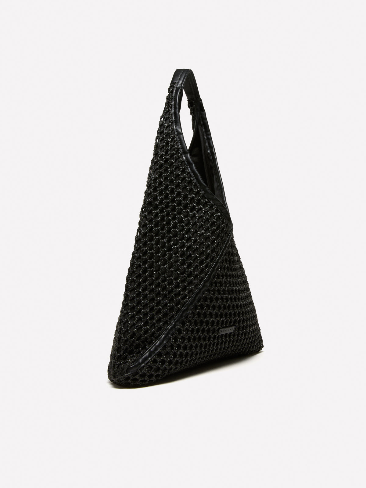 Crochet-look tote bag