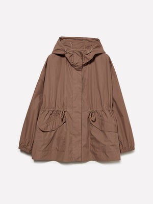Parka corto con cappuccio