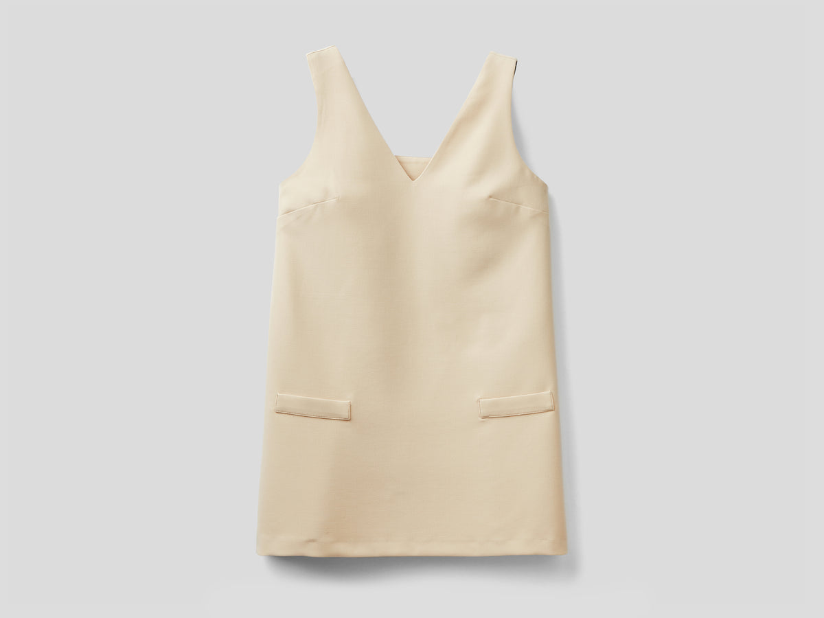Vestito corto smanicato