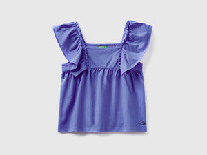 T-shirt in puro cotone dal taglio leggermente svasato