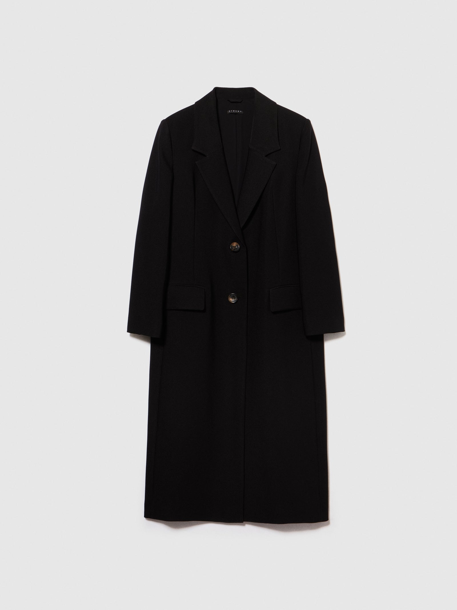 Spolverino monopetto da donna nero | Sisley Outlet