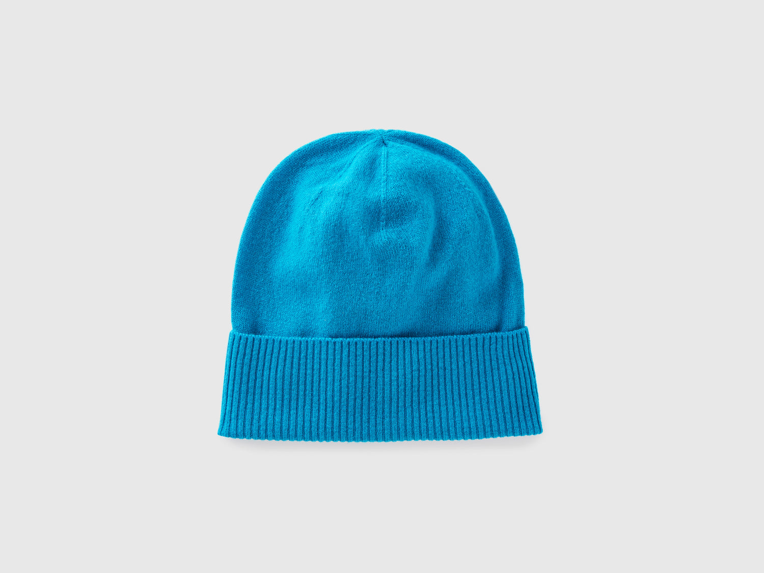 Cappello in pura lana Merino da donna turchese | Benetton Outlet