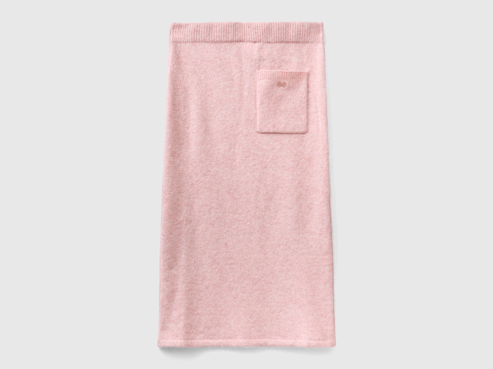 Gonna a tubino in filato riciclato da donna rosa 2 | Benetton Outlet