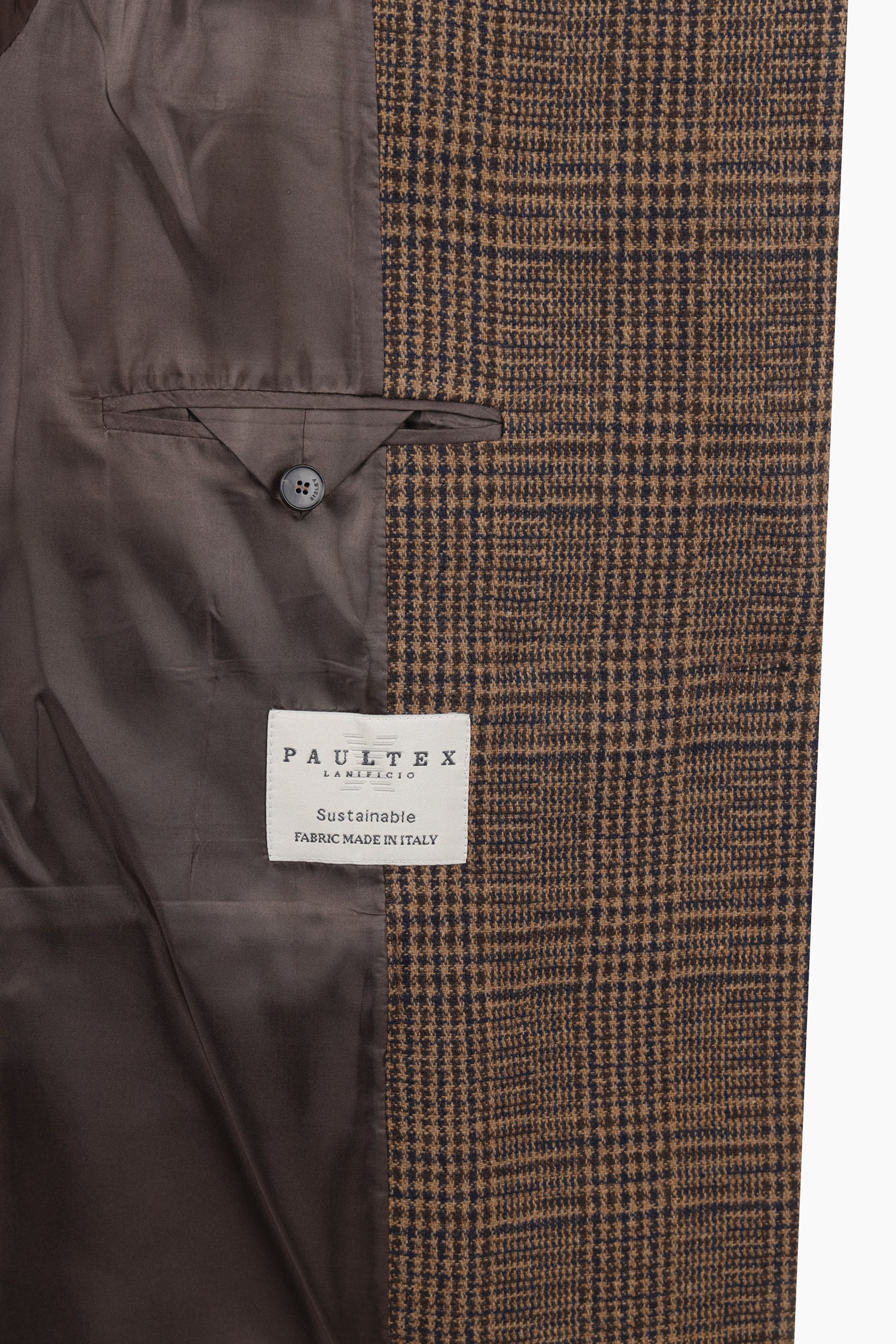 Blazer doppiopetto principe di Galles da donna marrone scuro 5 | Sisley Outlet