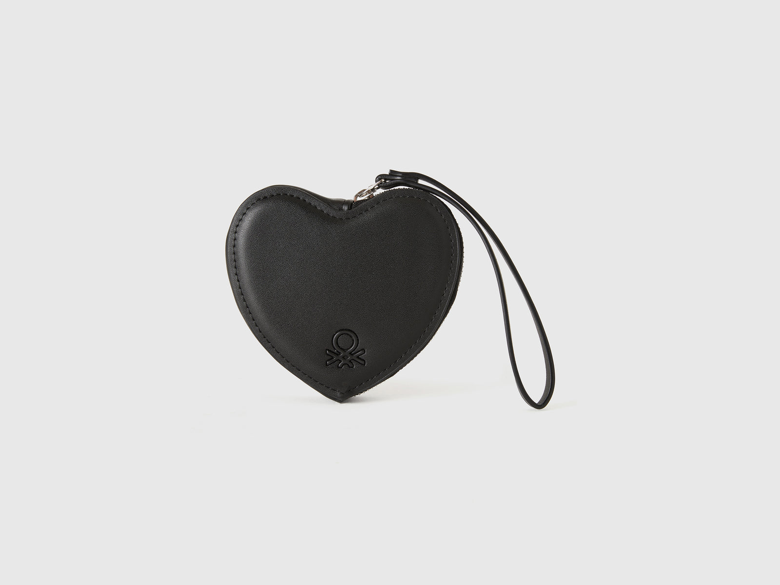 Portamonete cuore da donna nero | Benetton Outlet