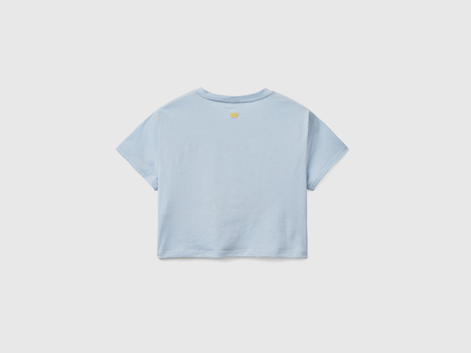 T-shirt con stampa frutta da donna celeste 2 | Benetton Outlet