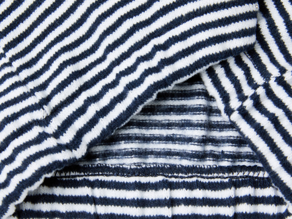 Striped sweatshirt in recycled cotton blend
