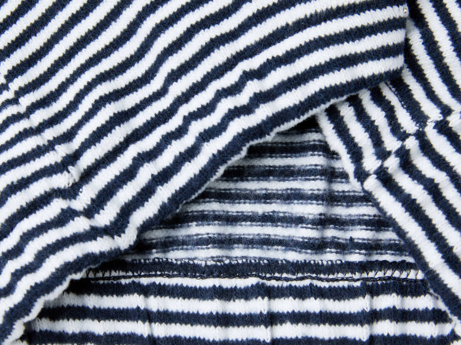 Striped sweatshirt in recycled cotton blend da neonato nero 3 | Benetton Outlet