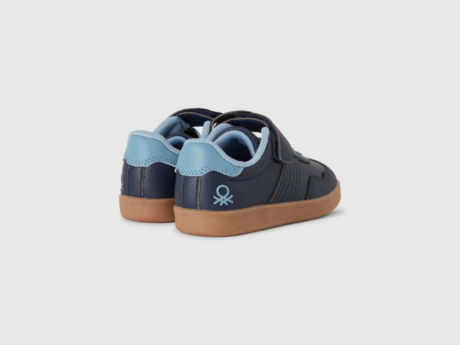 Sneakers in tessuto spalmato e scamosciato da bimbo blu scuro 2 | Benetton Outlet