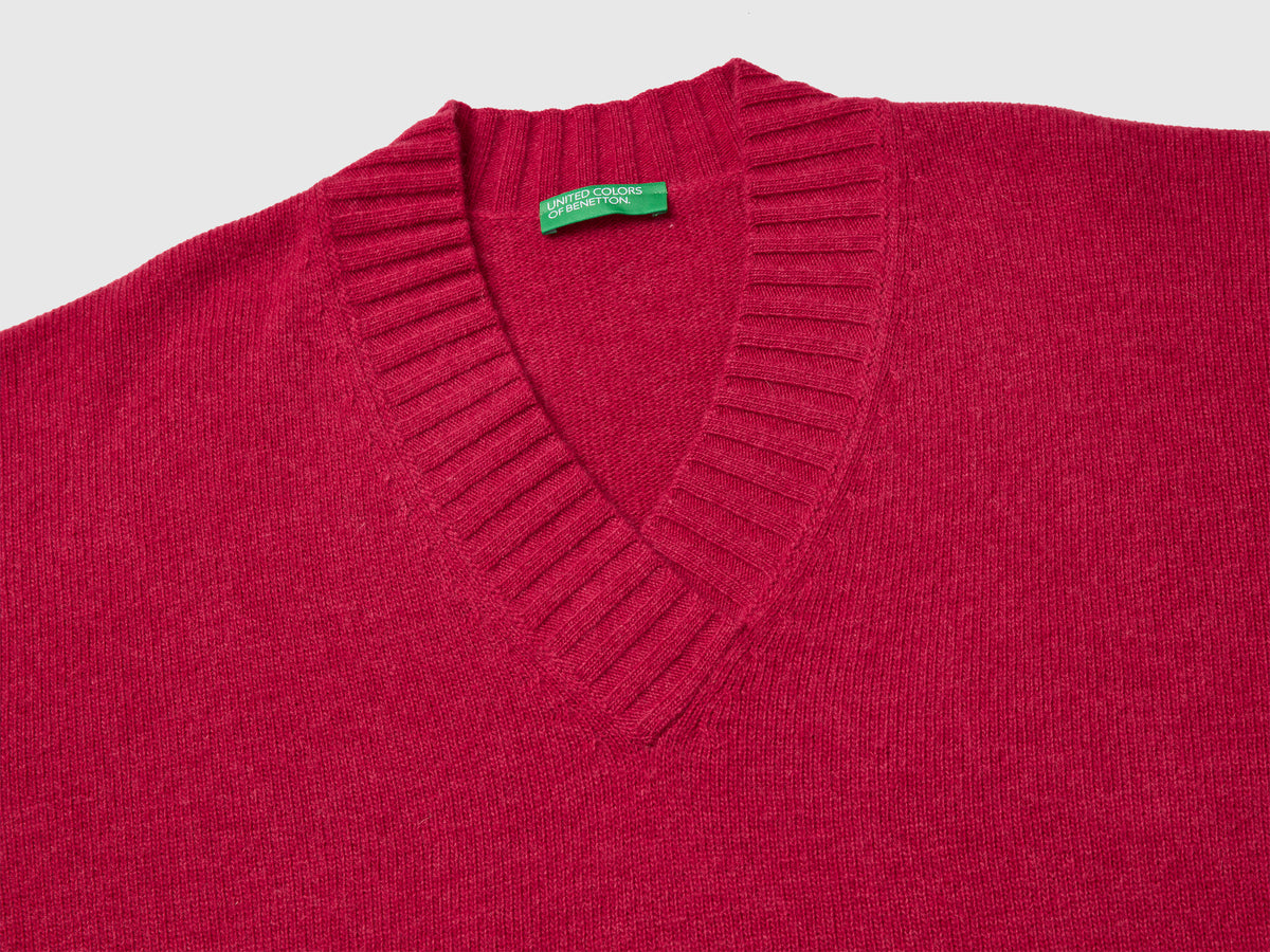 Maglione over fit in misto lana