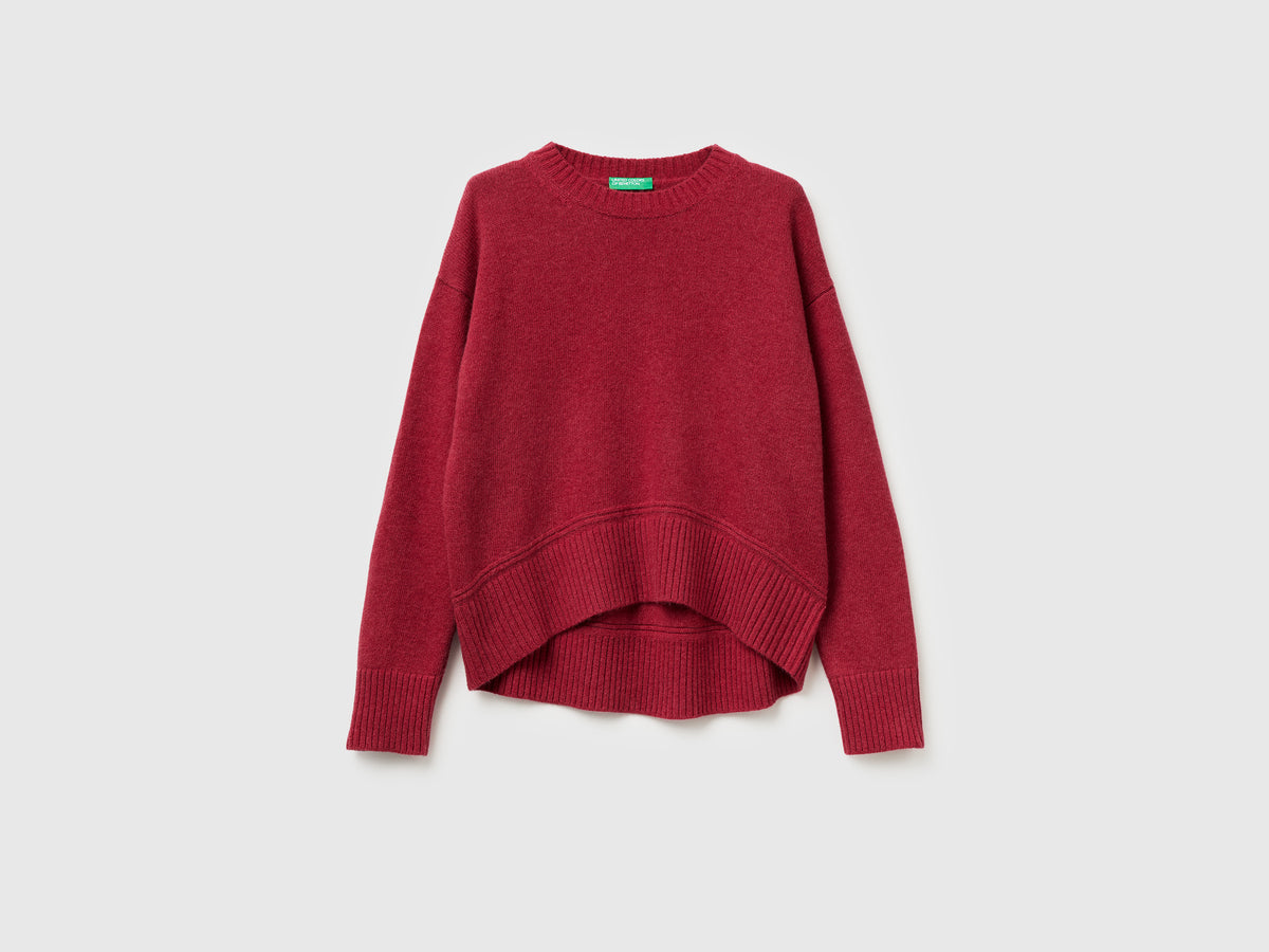 Maglia boxy fit in misto lana
