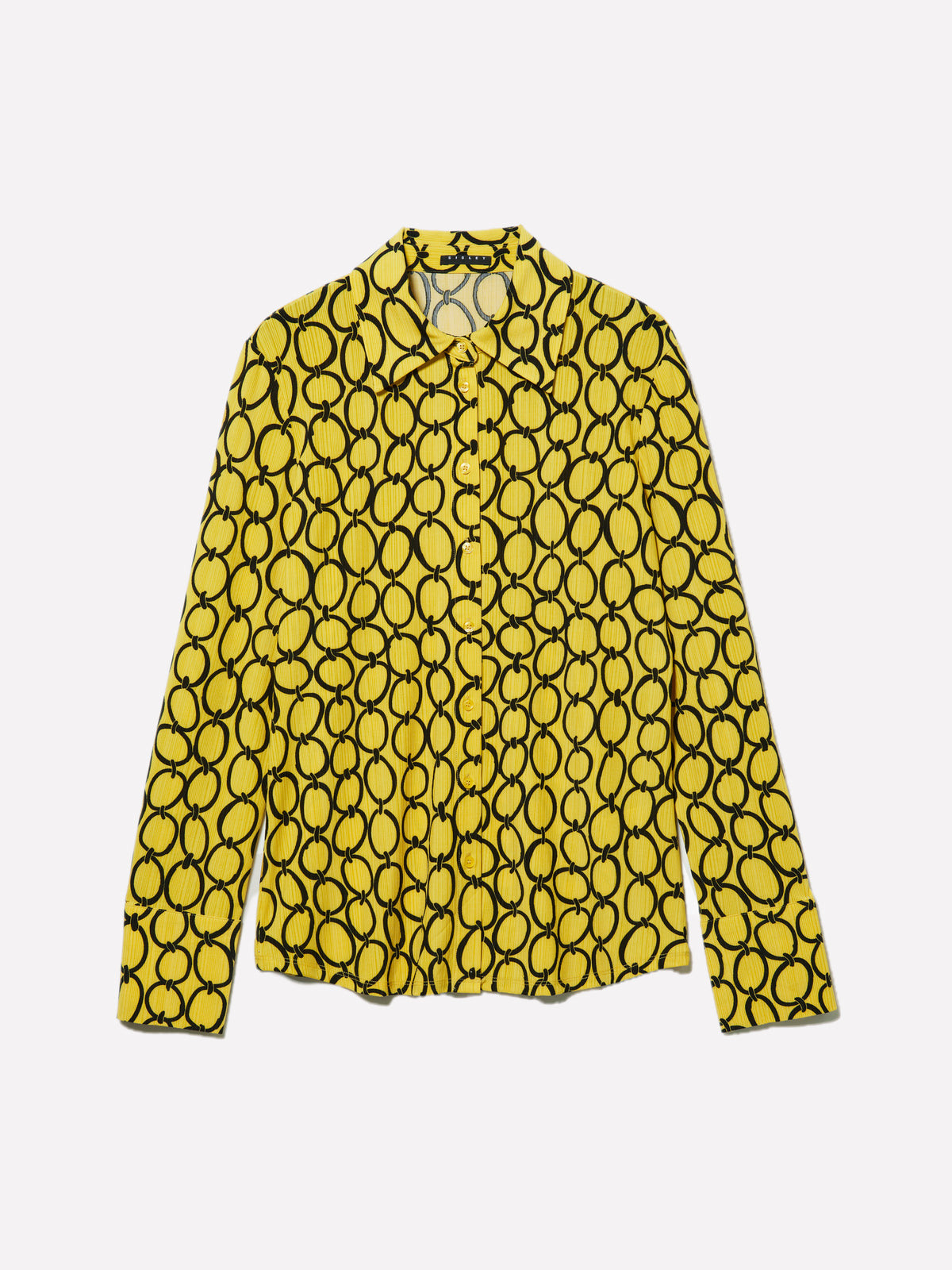 Camicia a costine stampata
