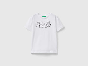 Maglietta in cotone bio con stampa