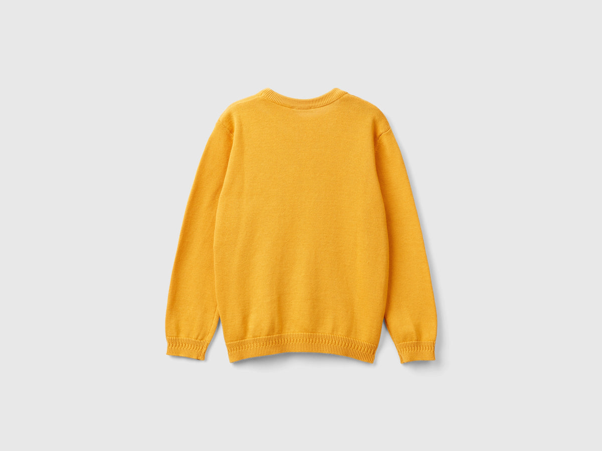 Maglioncino in puro cotone con logo