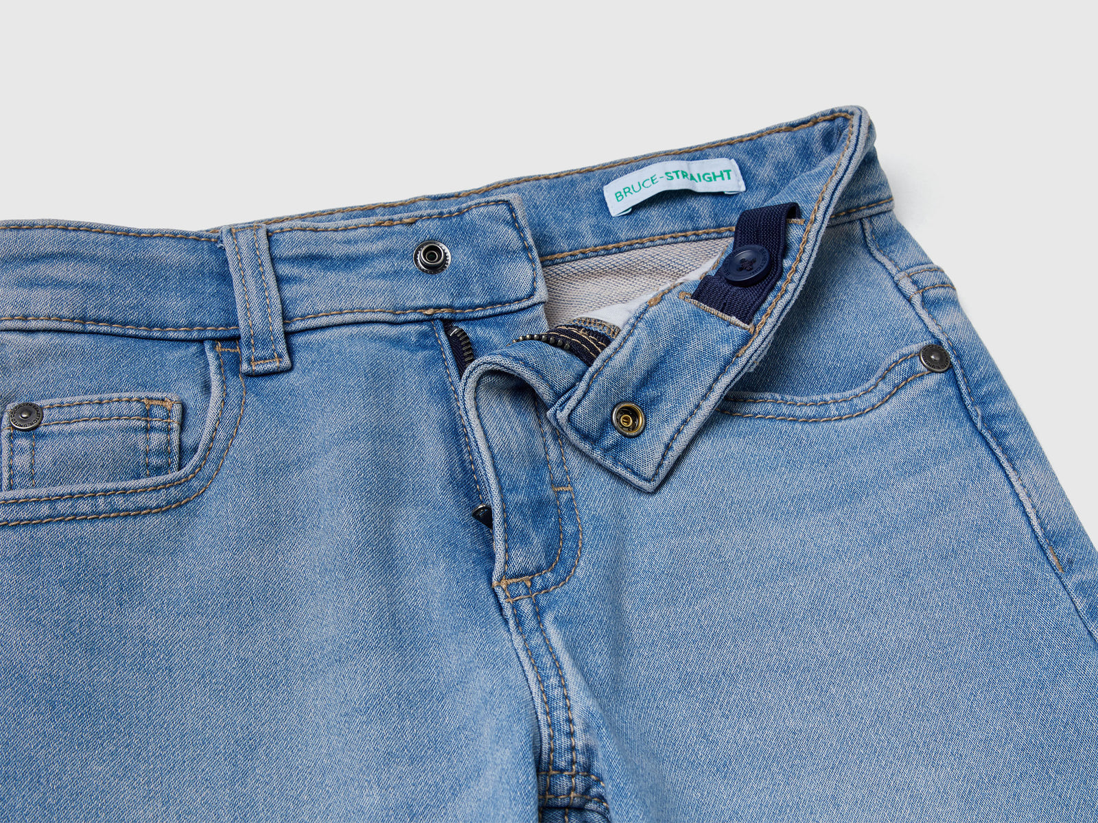 Jeans straight da bimbo azzurro 3 | Benetton Outlet