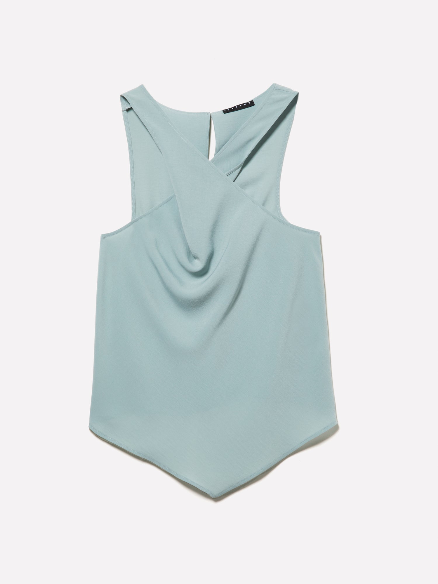 Top con scollo twisted da donna verde chiaro | Sisley Outlet