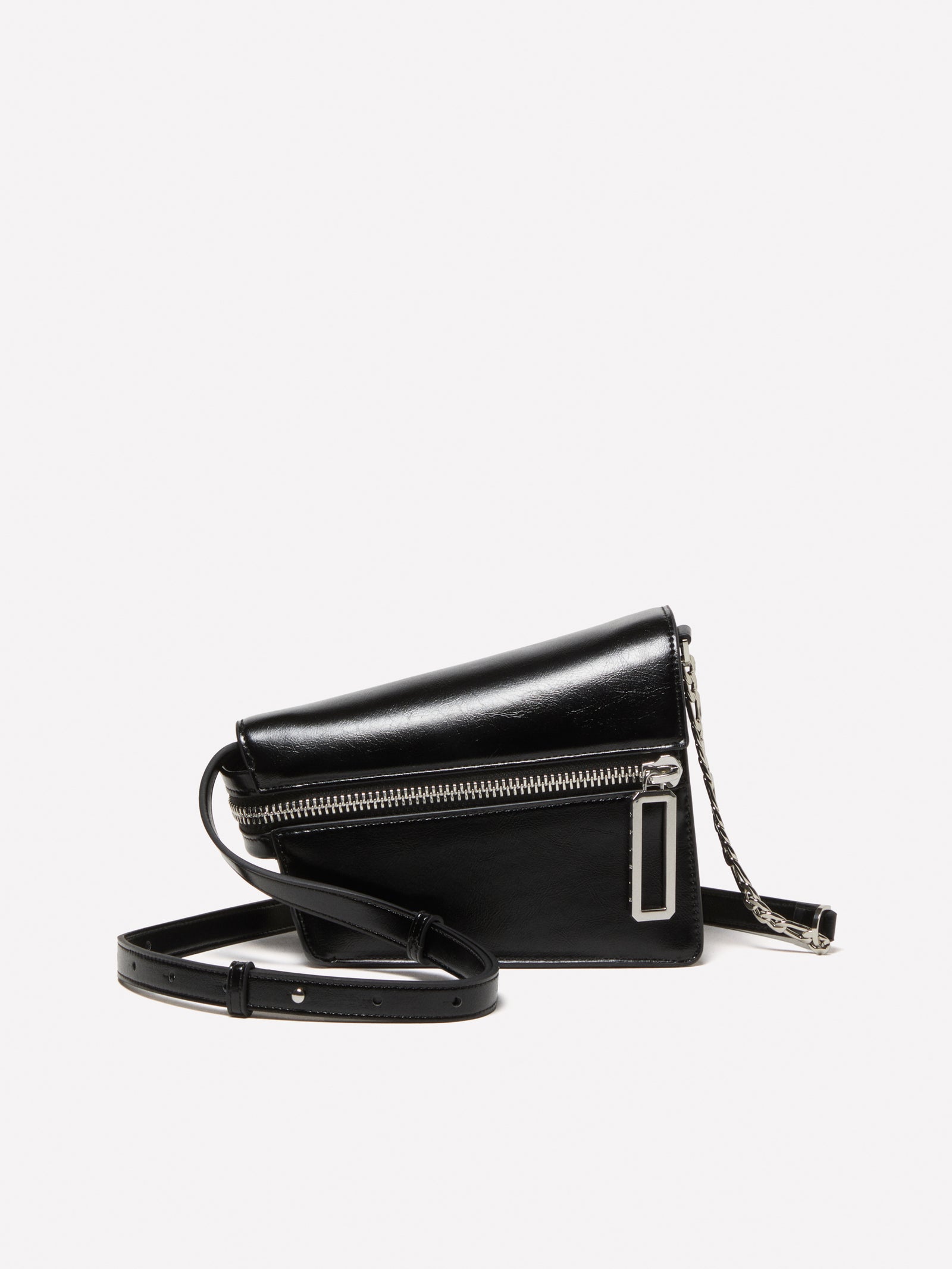 Borsa asimmetrica piccola da donna nero | Sisley Outlet