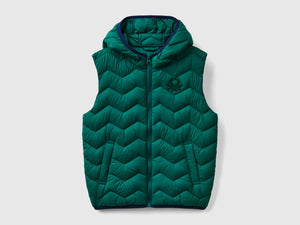 Gilet imbottito con cappuccio