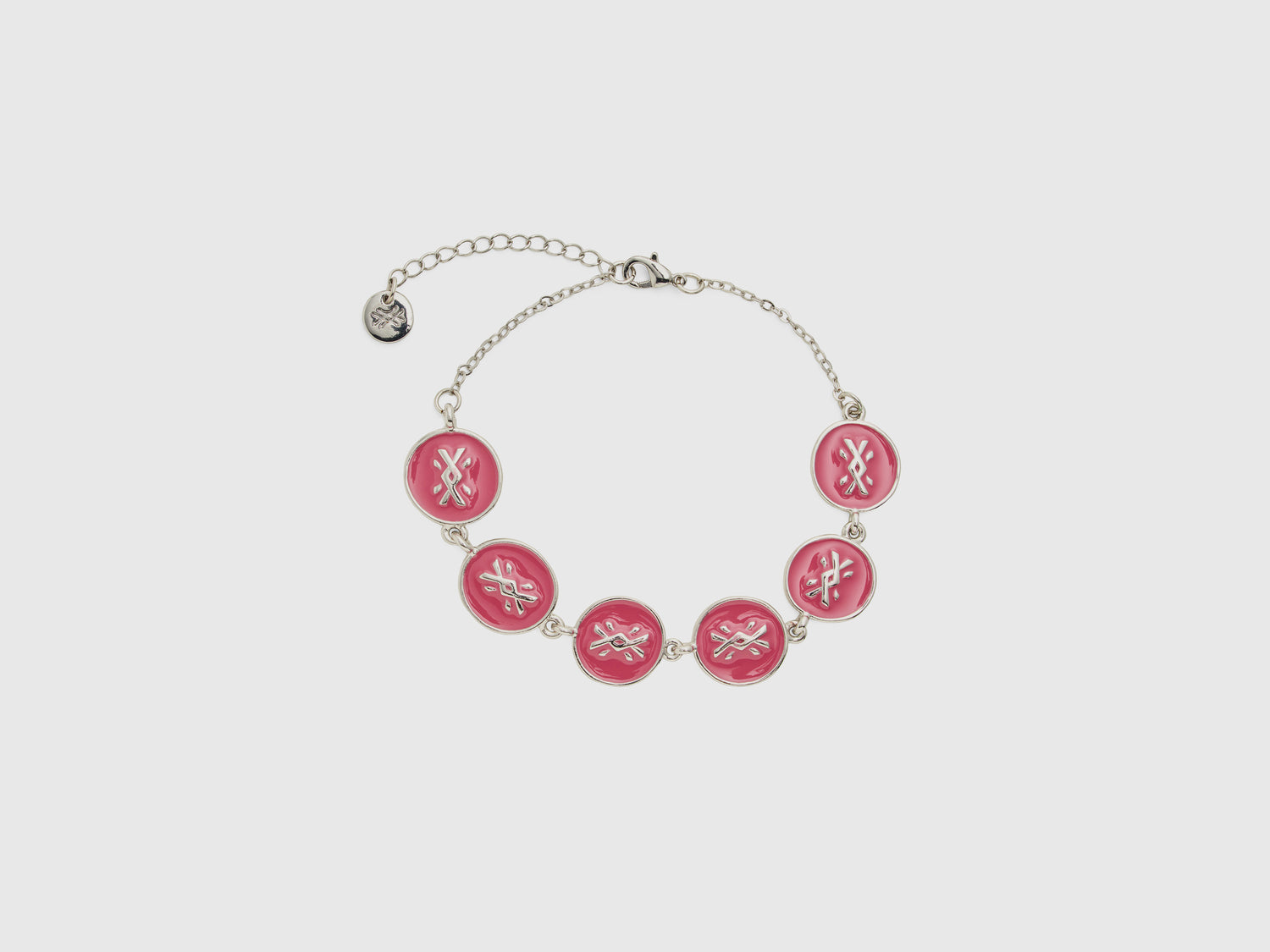 Bracciale con ciondoli da donna rosa | Benetton Outlet