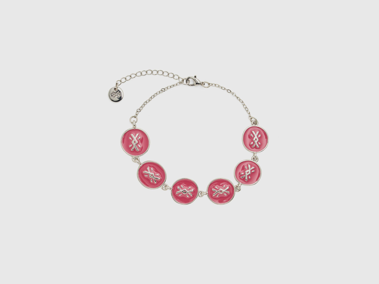 Bracciale con ciondoli da donna rosa | Benetton Outlet