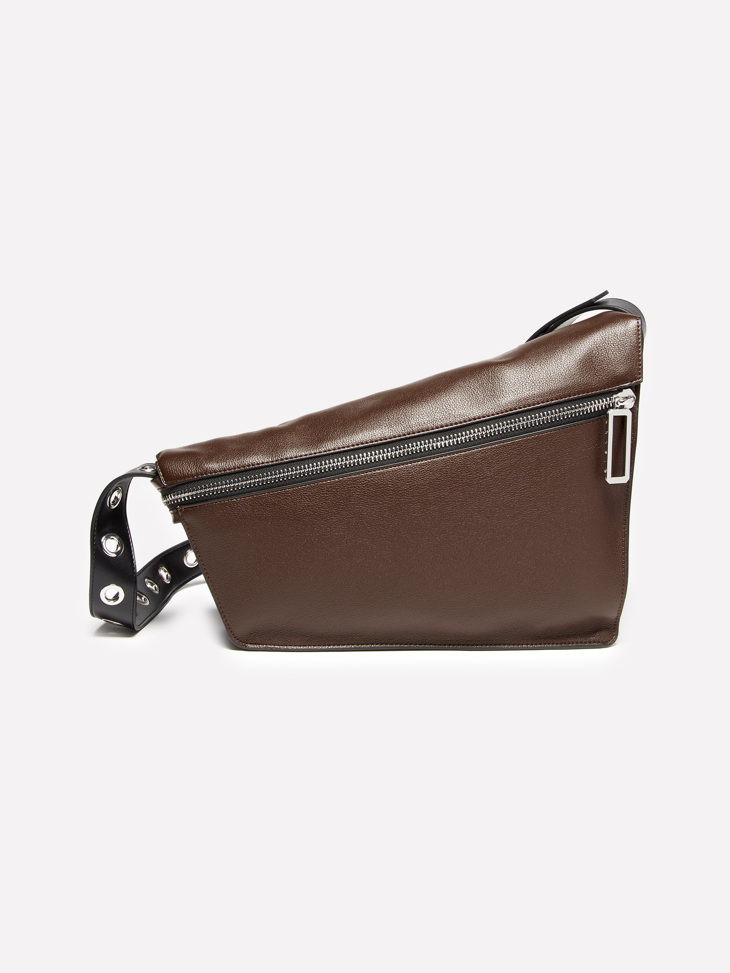 Borsa a spalla asimmetrica da donna marrone | Sisley Outlet