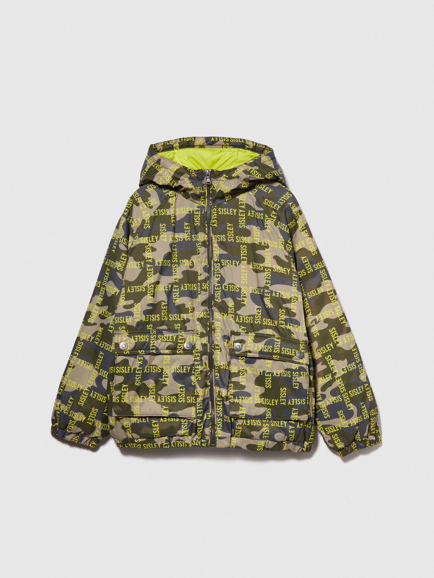 Giubbotto camouflage da bambino verde militare | Sisley young Outlet