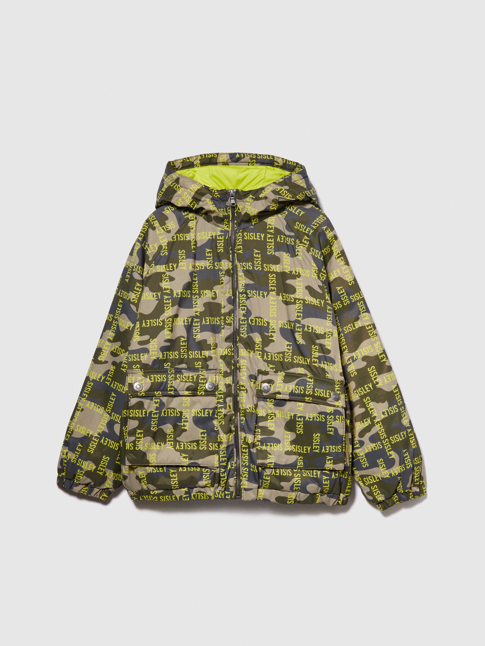Giubbotto camouflage da bambino verde militare | Sisley young Outlet