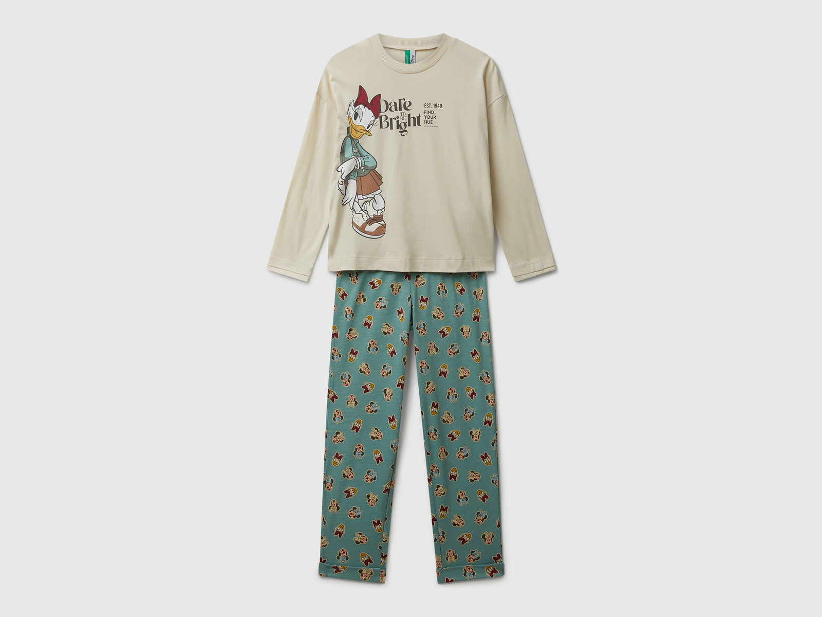 Pigiama ©Disney Paperina da bambina beige | Benetton Outlet