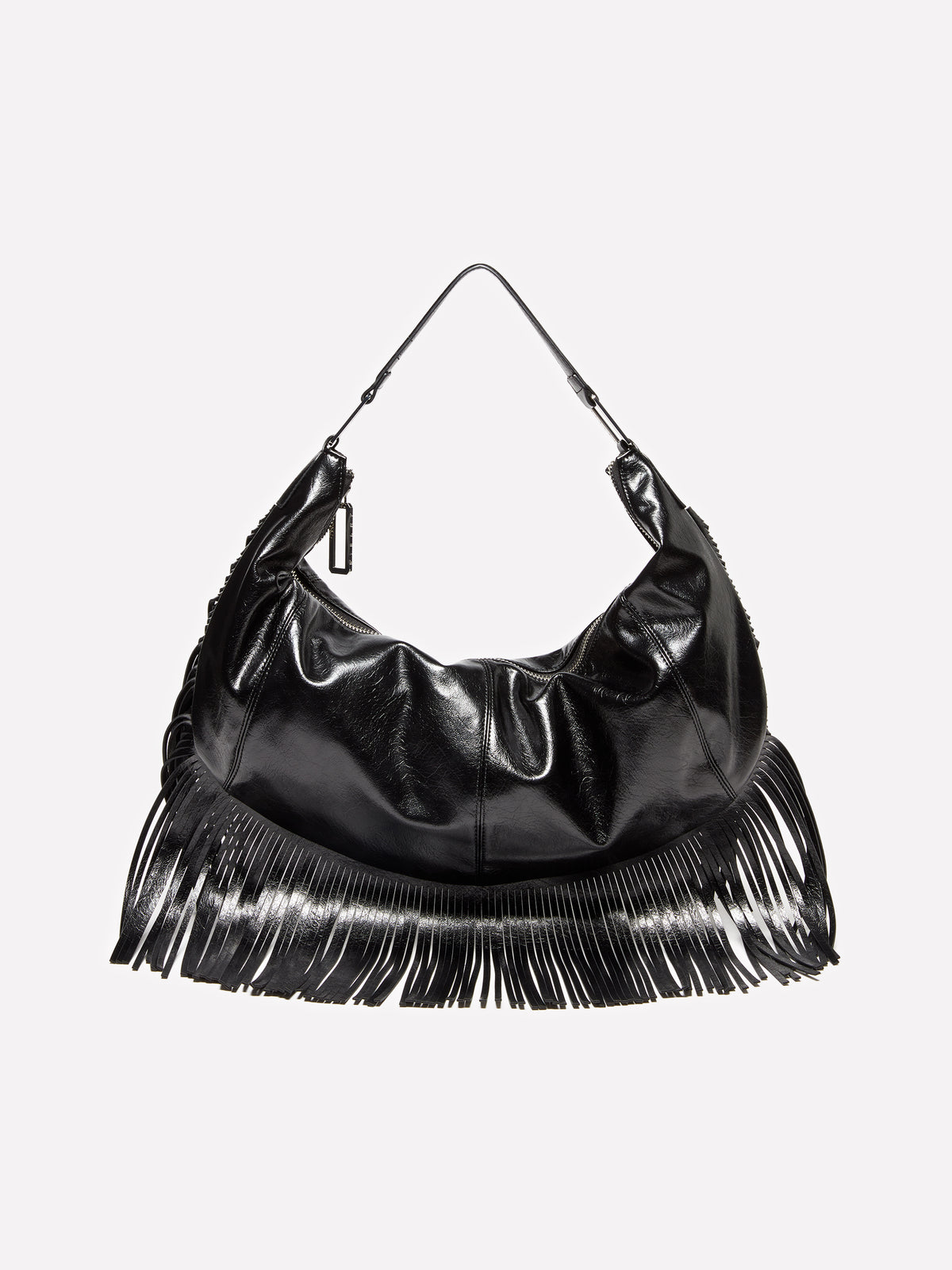 Borsa a spalla con frange