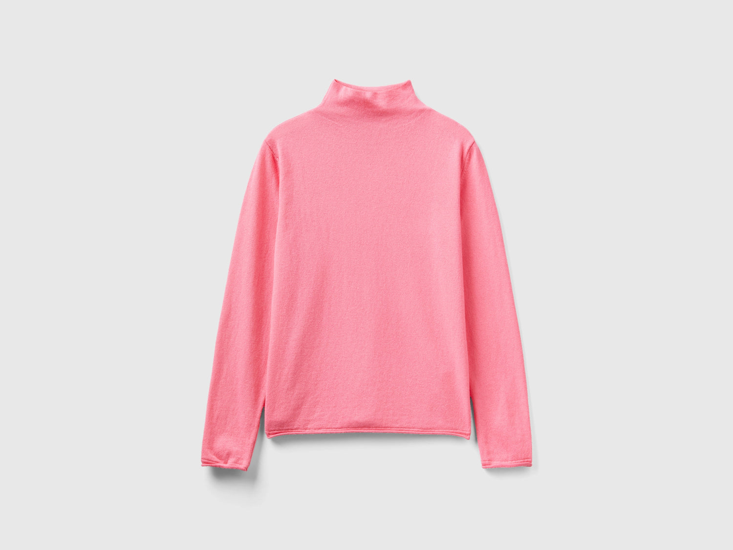 Maglia in misto cashmere da donna rosa | Benetton Outlet
