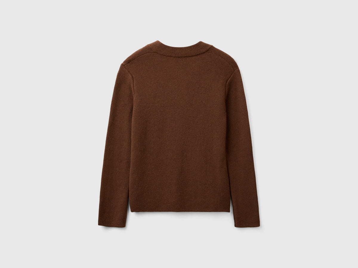 Giacca in maglia misto lana e cashmere