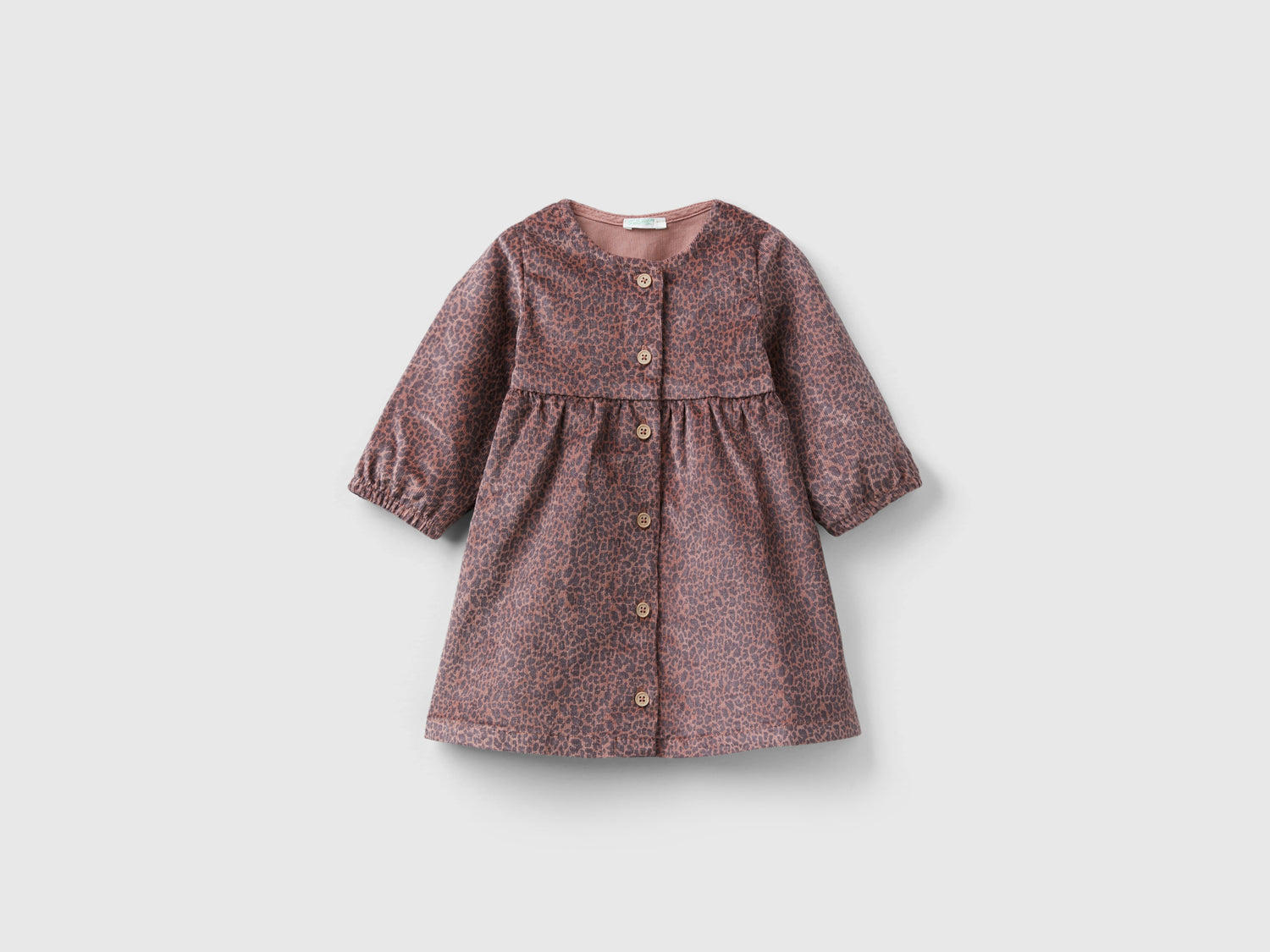Abito animalier in velluto da neonato multi-color | Benetton Outlet