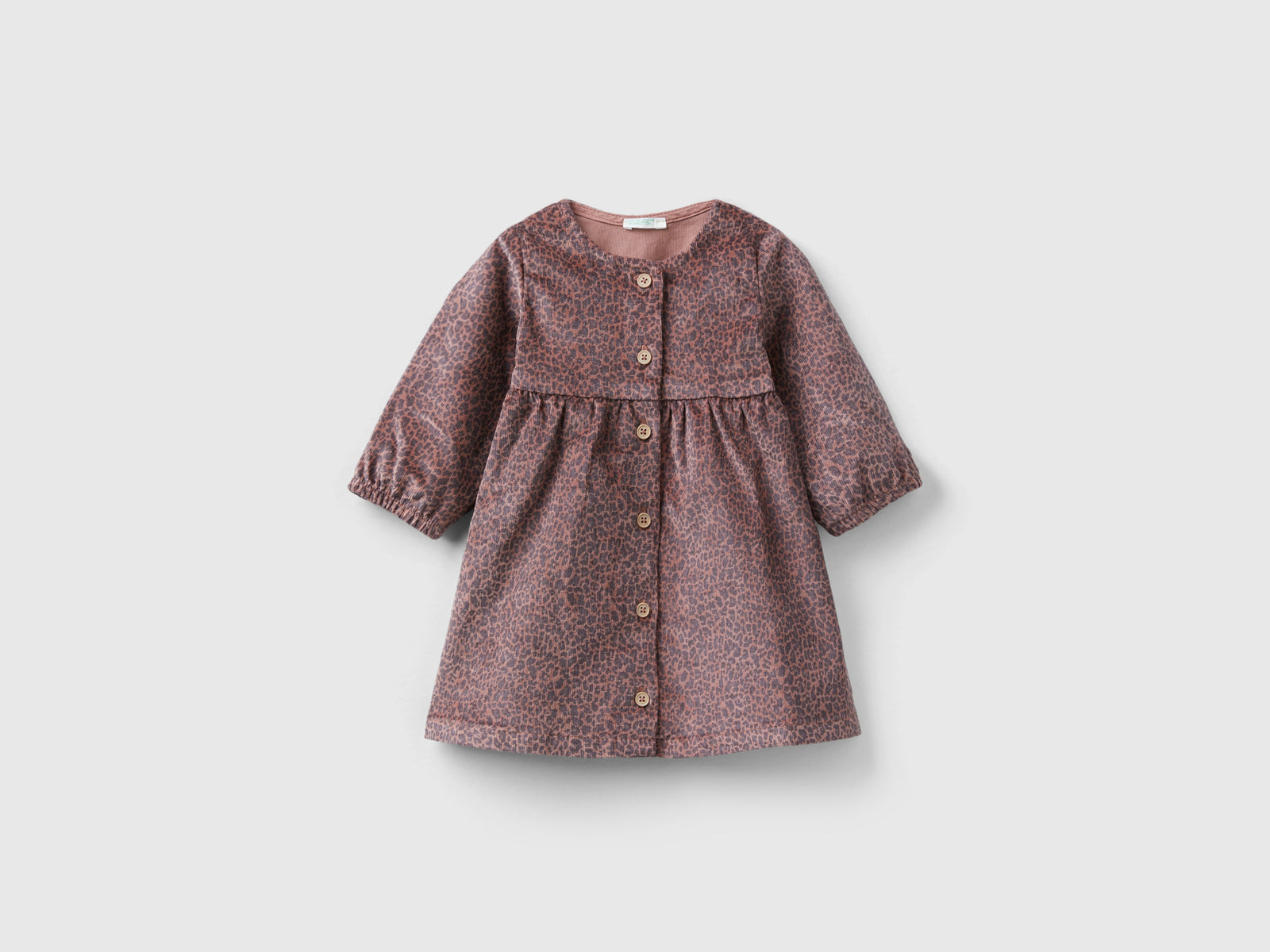 Abito animalier in velluto da neonato multi-color | Benetton Outlet