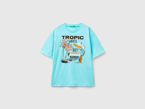 T-shirt over fit con stampa