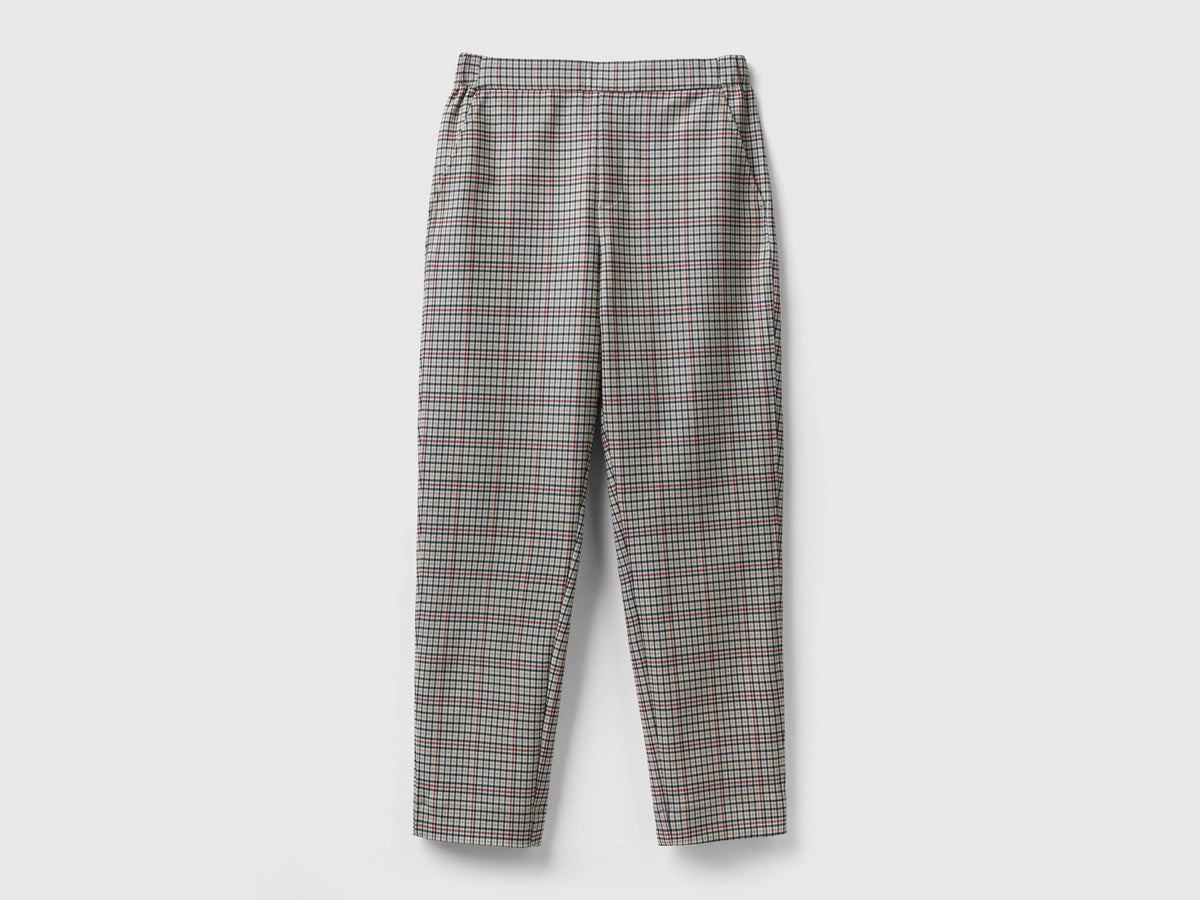 Pantaloni fantasia con elastico in vita